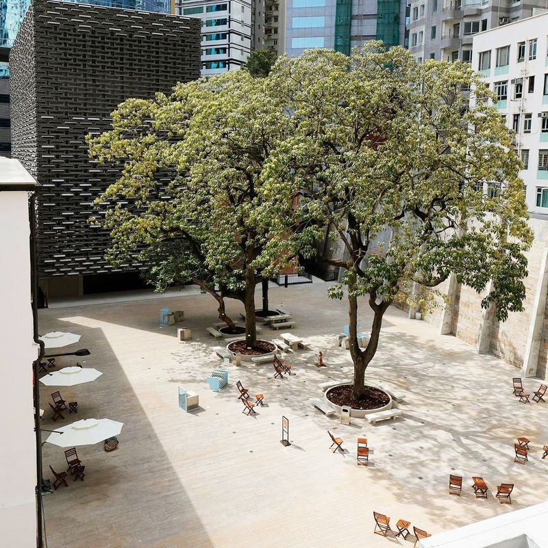 Prison courtyard at Tai Kwun Contemporary