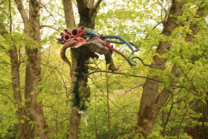 sculptural work by Adrian Villar Rojas