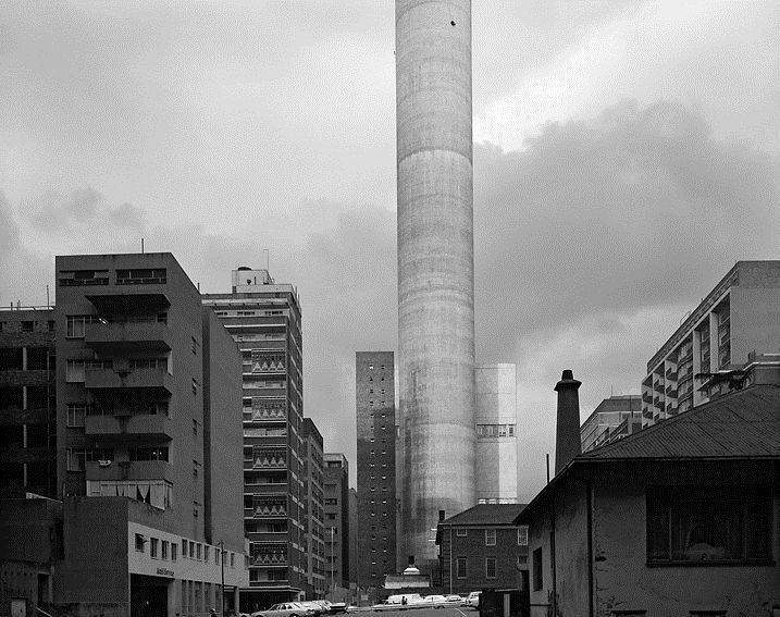 David Goldblatt The Hillbrow Tower from Quartz Street, May 1975, 1975 Platinum print