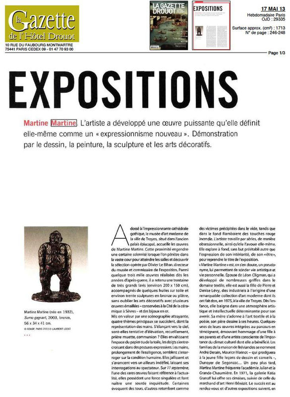 EXPOSITIONS - Martine Martine