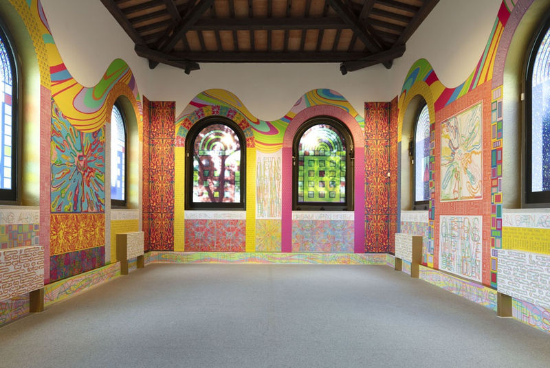 Peter Halley, ANTESTERIA, installation view. Photo: Daniele Brotzu.