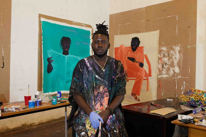 Studio Visit: Kwesi Botchway on the Importance of Painting Faces and Celebrating His Fellow Ghanaian Artists