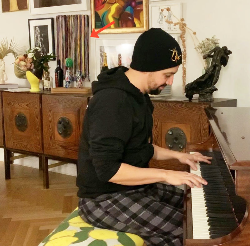 New York Times article features Monica Delgado "Drawing a Line" painting