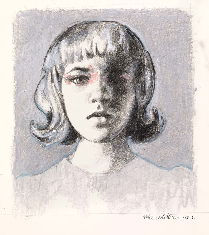 'Summer', oil pastel, 40 x 30cm