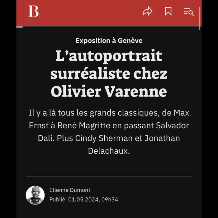 L'Autoportrait surréaliste chez Olivier Varenne
