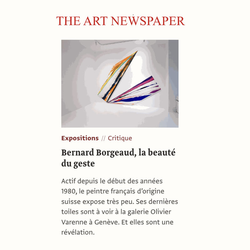 Bernard Borgeaud, la beauté du geste