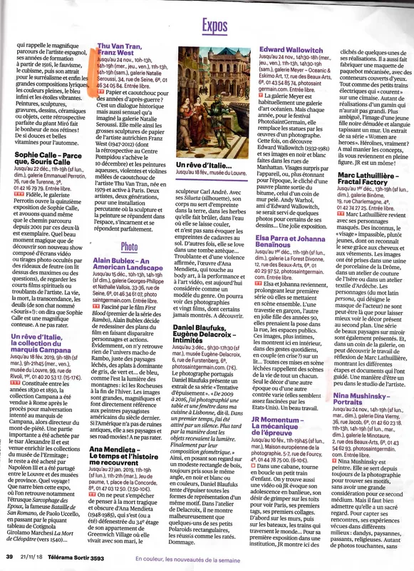 West World, Telerama du 21.11 au 27.11.18