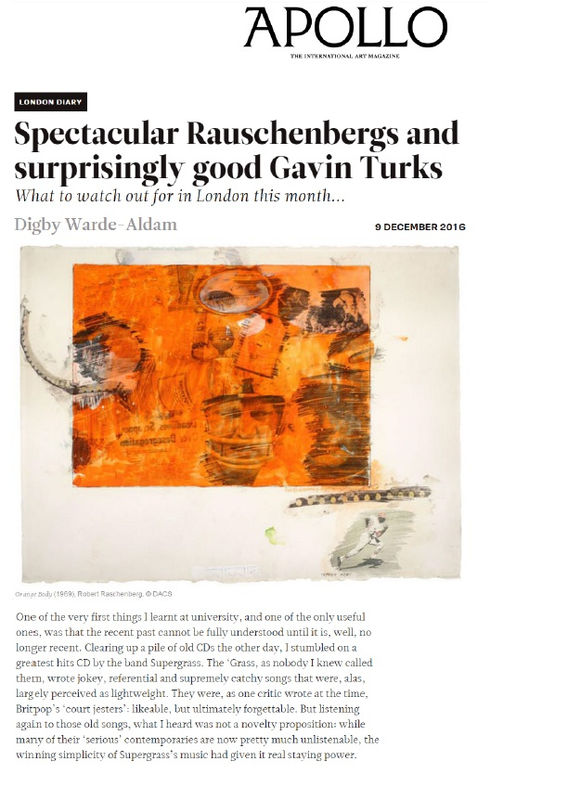 Robert Rauschenberg - Apollo and The Art Newspaper