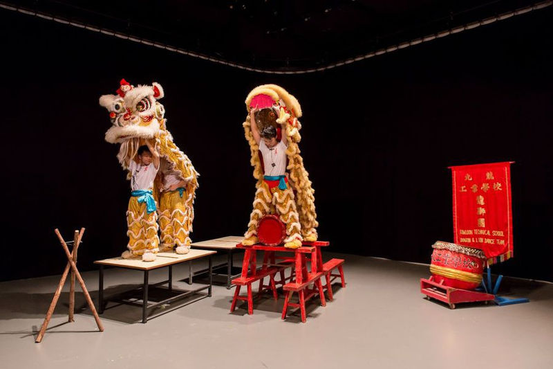 Samson Young, Muted Situations #2: Lion Dance, 2014, Single-channel video, 7'21"