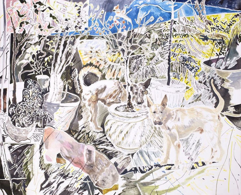 Chris Huen, MuiMui and Doodood, 2019, Oil on canvas, 200 x 240 cm