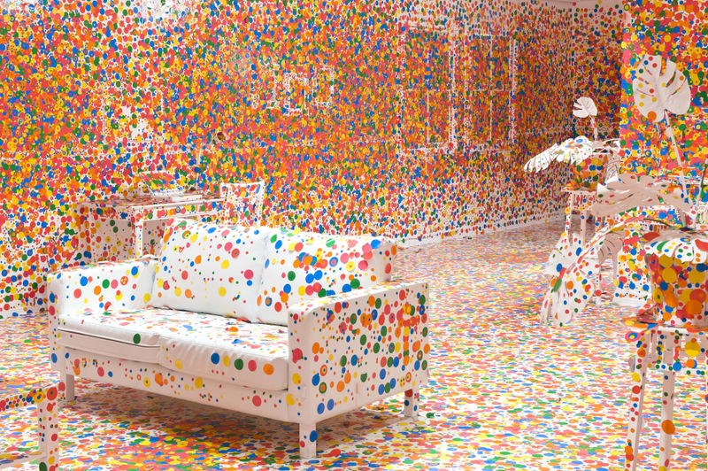 ©YAYOI KUSAMA Yayoi Kusama / The obliteration room 2002–present Collaboration between Yayoi Kusama and Queensland Art Gallery. Commissioned Queensland Art Gallery. Gift of the artist through the Queensland Art Gallery Foundation 2012 Collection: Queensland Art Gallery, Australia Photograph: QAGOMA Photography