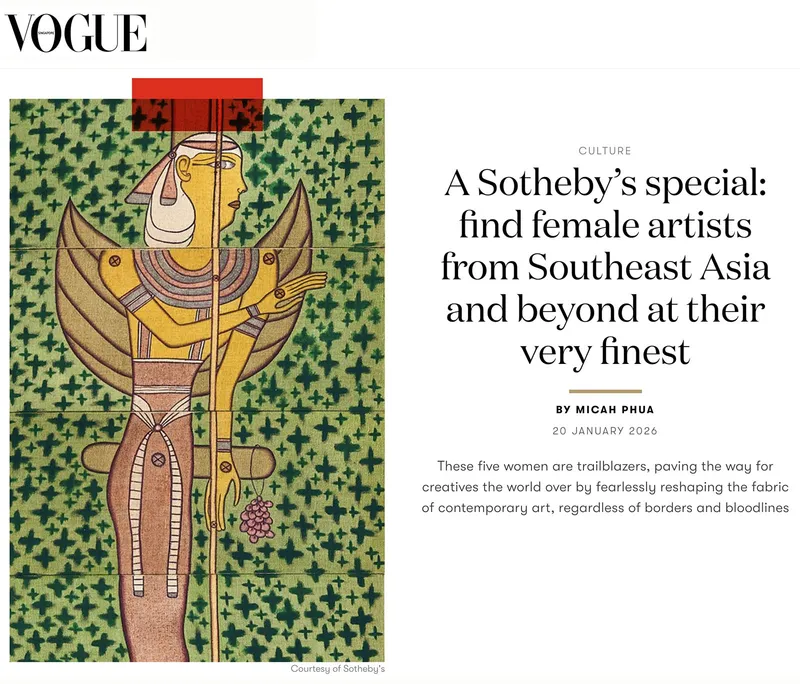 A Sotheby’s special: find female artists from Southeast Asia and beyond at their very finest