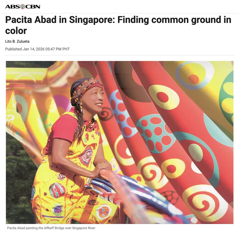 Pacita Abad in Singapore: Finding common ground in color