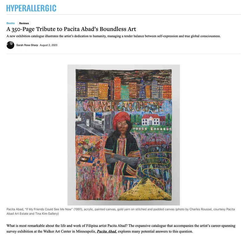 A 350-Page Tribute to Pacita Abad’s Boundless Art