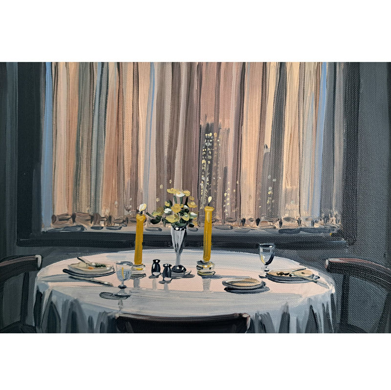 The Apartment 1, Oil on paper 15 x 21 cm