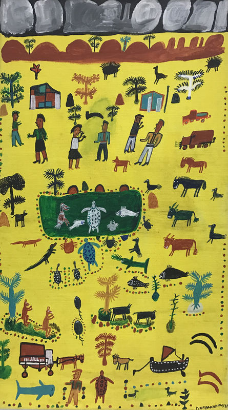 Norman Kingsley, Turtle Pond, 2010, acrylic on canvas, 94 x 53 cm