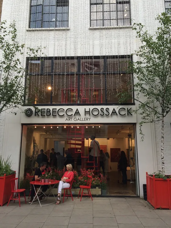 Outside Rebecca Hossack Art Gallery, London