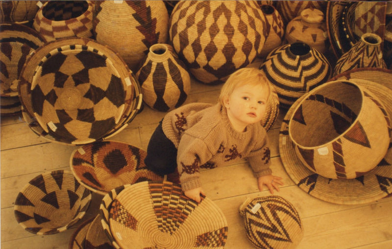 Baskets from Botswana at Rebecca Hossack Art Gallery