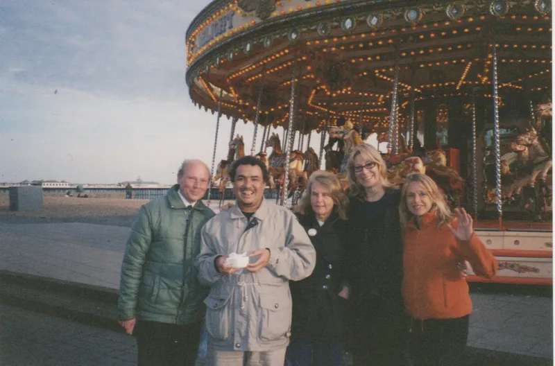 Rebecca Hossack and Pat Lowe in Brighton