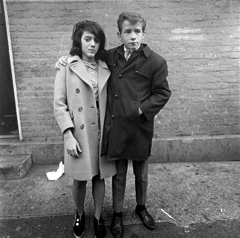 Teenage Couple on Hudson Street, NYC, 1963