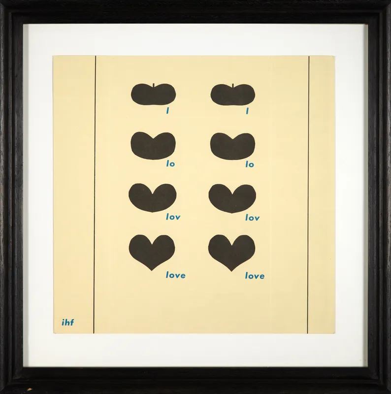 Ian Hamilton Finlay CBE, 'Love', RSA Collections