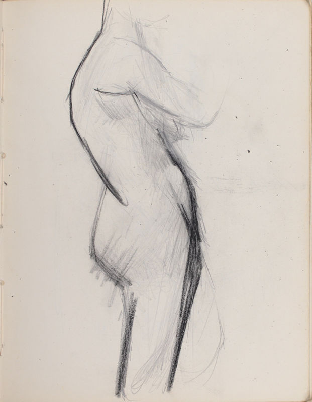 Elizabeth Blackadder, Sketchbook, nudes