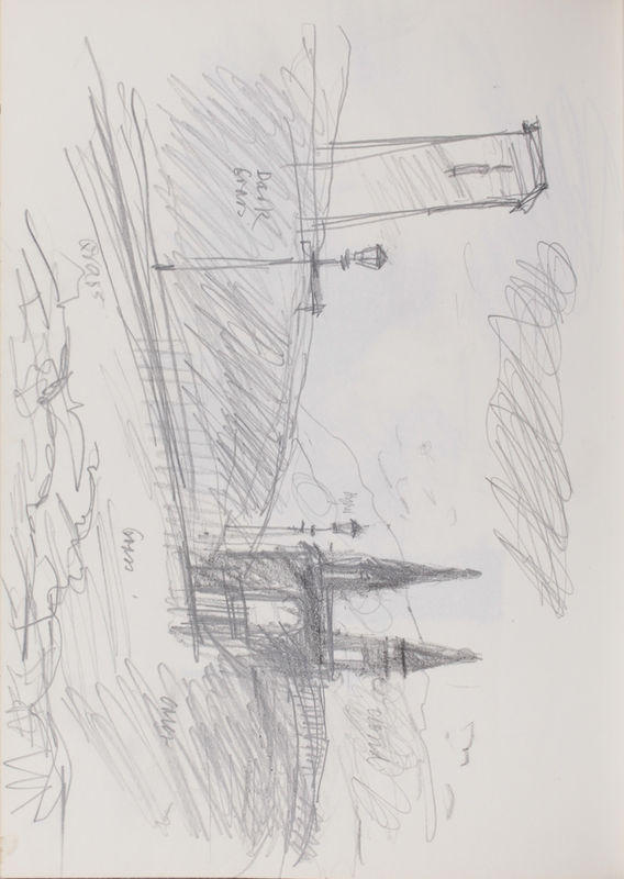 Elizabeth Blackadder, Sketchbook, landscapes and seascapes