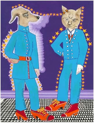 Pedro Friedeberg Examen de Conciencia Serie: Elogio de la Locura, 2015 Ink and acrylic on paper 14 x 11" 35.6 x 27.9 cm