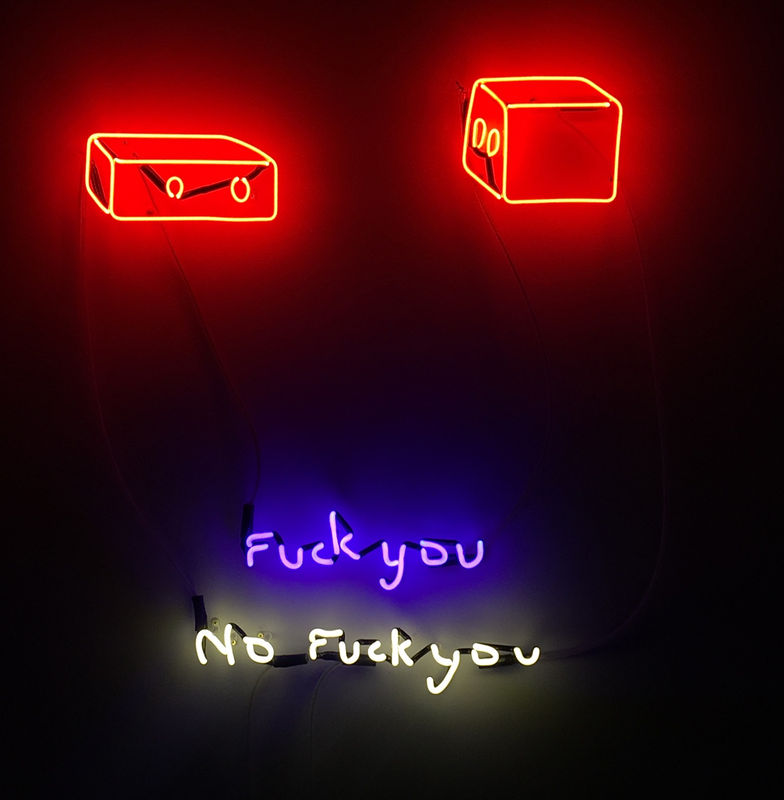 Kiron Robinson, Fuck you, 2018, neon, 103 x 84 cm
