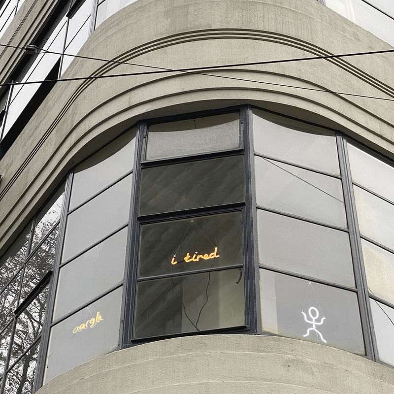 Sanja Pahoki In The Window at Mitchell House