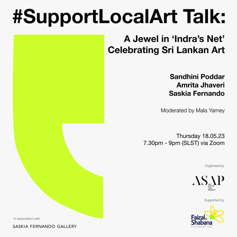Art South Asia Project x #SupportLocalArt Talk: A Jewel in ‘Indra’s Net’ – Celebrating Sri Lankan Art