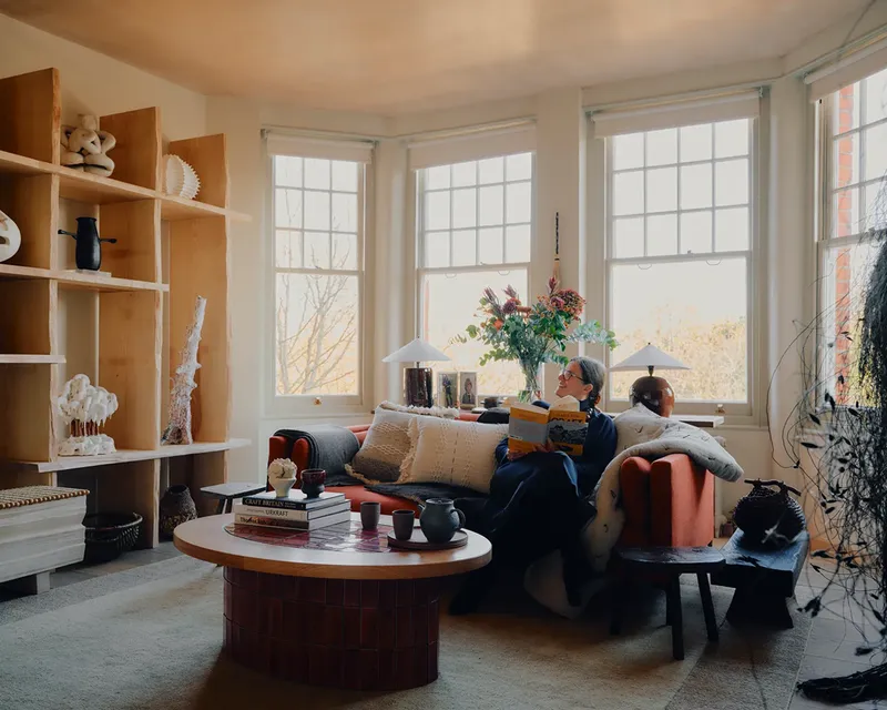 A gallerist's Victorian mansion block flat, filled with treasured craft, House & Garden