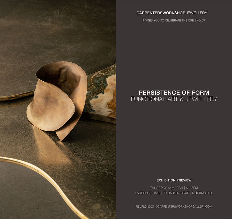 Carpenters Workshop Gallery features artist Ute Decker in new exhibition on Functional Art and Jewellery