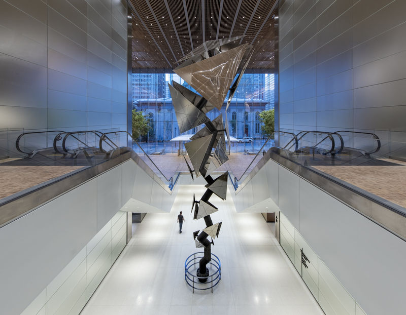 Now open – the Comcast Technology Center, featuring a site-specific work by Conrad Shawcross