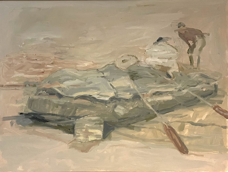 Rib, oil on canvas, 80x107cm framed £2250.