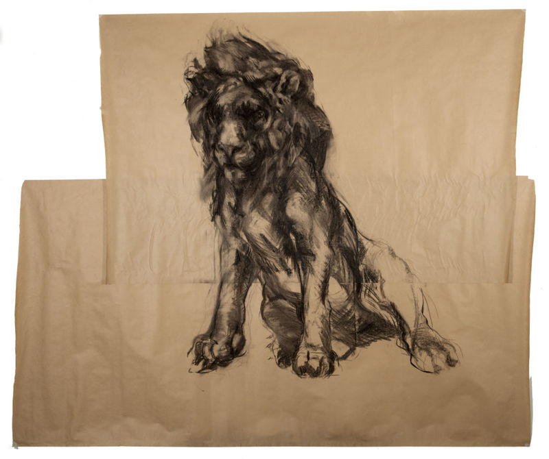 Nicola Hicks' Lion featured in Un/Natural Selections: Wildlife in Contemporary Art