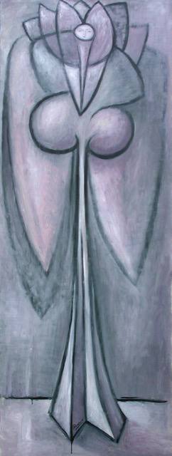 Erik Renssen, Size L | Flower woman in violet