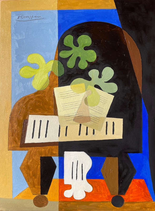 Erik Renssen, Piano and music sheets, 2024