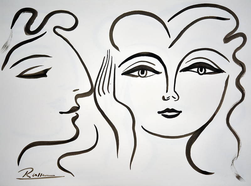 Erik Renssen, Two girls, 2023