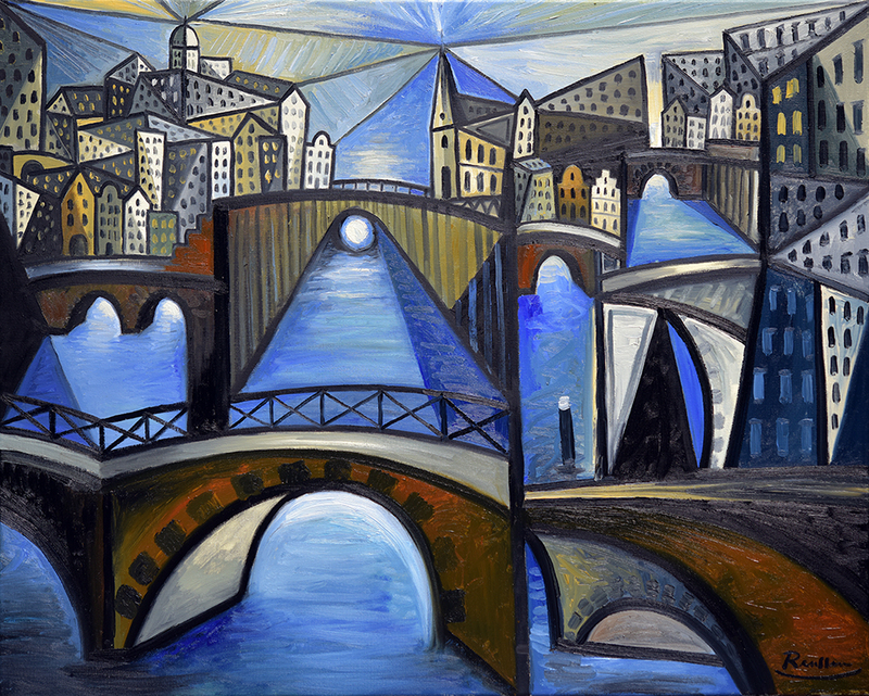 Erik Renssen, Amsterdam by night, 2021