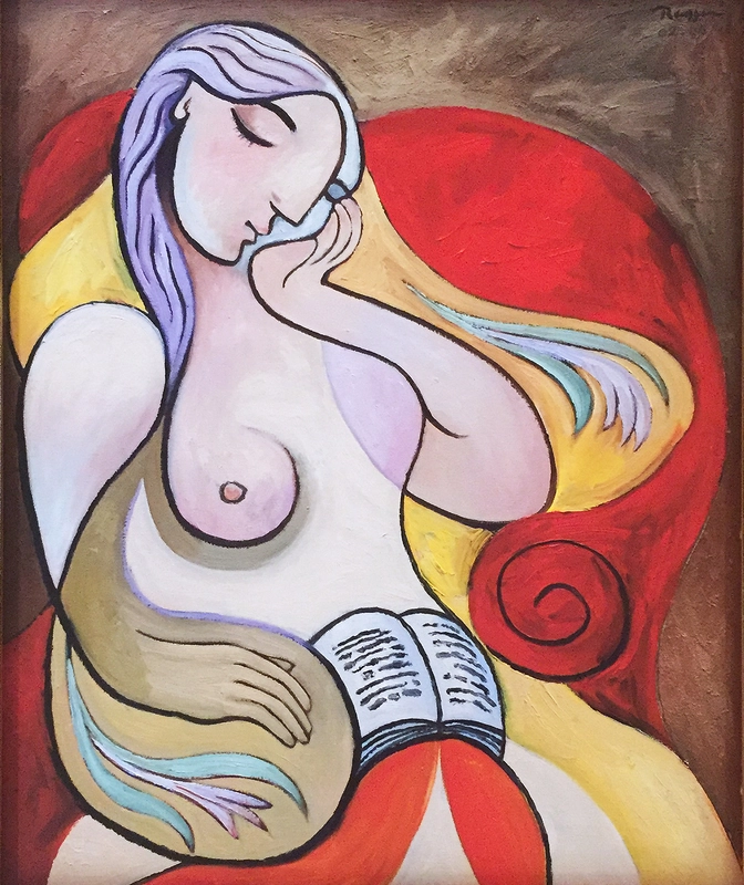 Erik Renssen, Size M | Woman reading a book , 2012