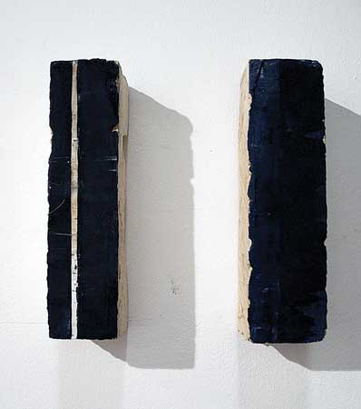 Perla Krauze, 'Memory and Traces #21 and 22', 2013. Oil on sandstone. 8 ¼ x 2 ¼ x 1 ¾ in. (21 x 6 x 5 cm)
