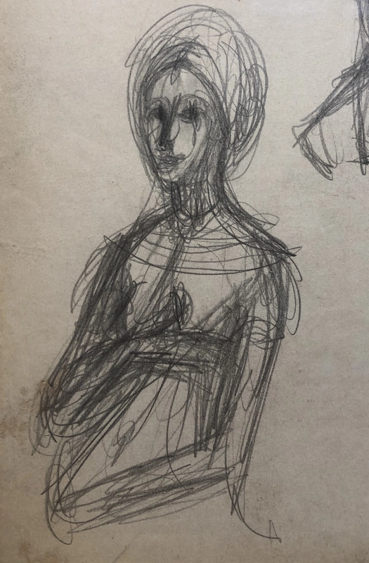 Alberto Giacometti (1901-1966)D'après Raphaël : La Fornarina et détail du Péché Originel ; d'après Lorenzo di Credi : Vénus