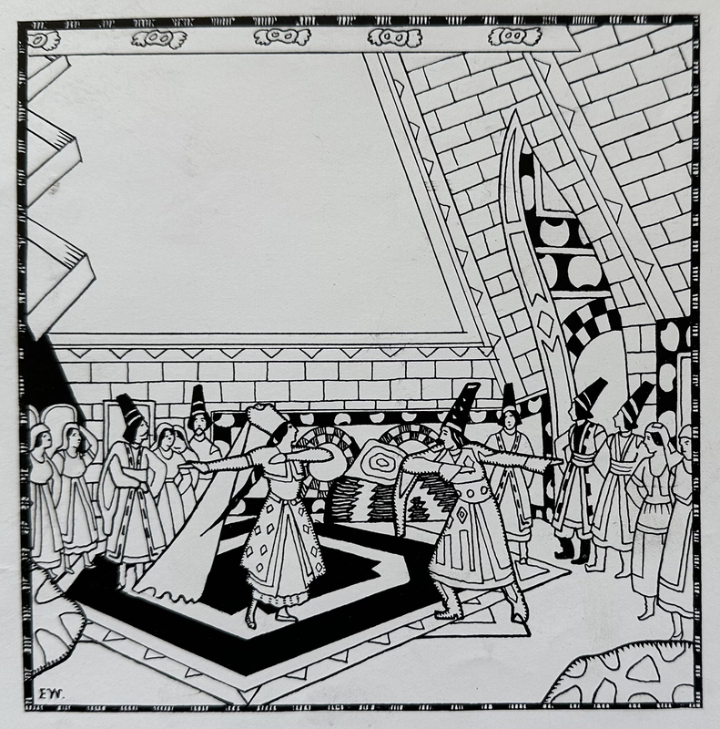 Ethelbert White, Ballets Russes Stage Set, 1919