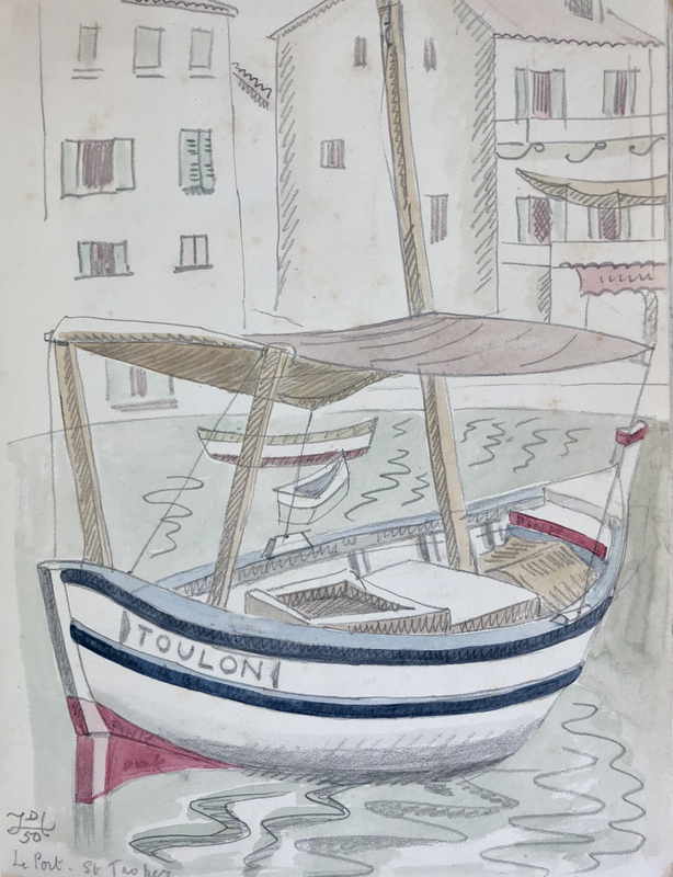 Doris Hatt (1890-1969)Toulon Boat, St. Tropez, 1950