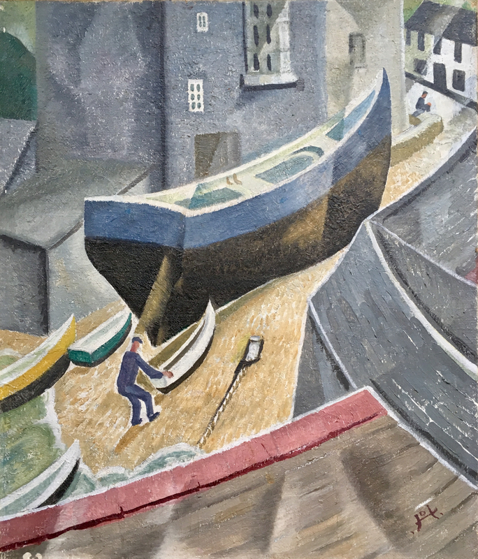 Doris Hatt (1890-1969)Fisherman, Port Isaac, c. 1950