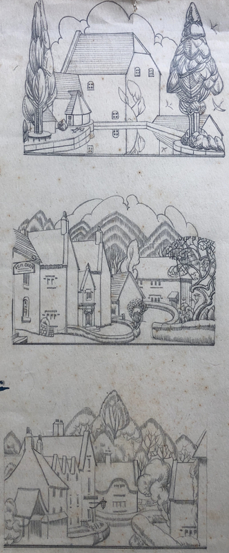 Doris Hatt (1890-1969)Village Studies, 1920's