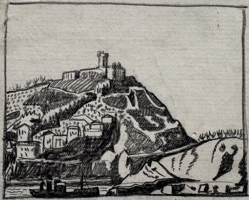 Ethelbert White, Mediterranean Hill Town, c. 1925