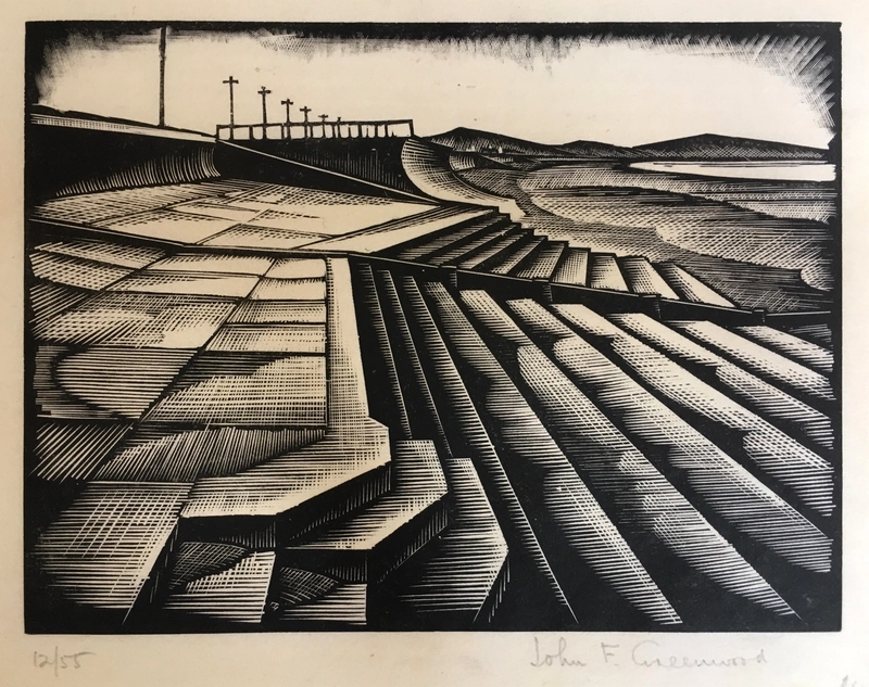 John F Greenwood (1885-1954)Seawall, c. 1925