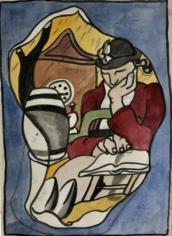 Doris Hatt (1890-1969)Woman Reading, 1960's